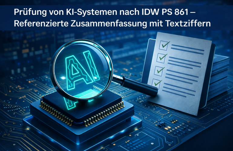 Prüfung von KI-Systemen nach IDW PS 861 – Referenzierte Zusammenfassung mit Textziffern